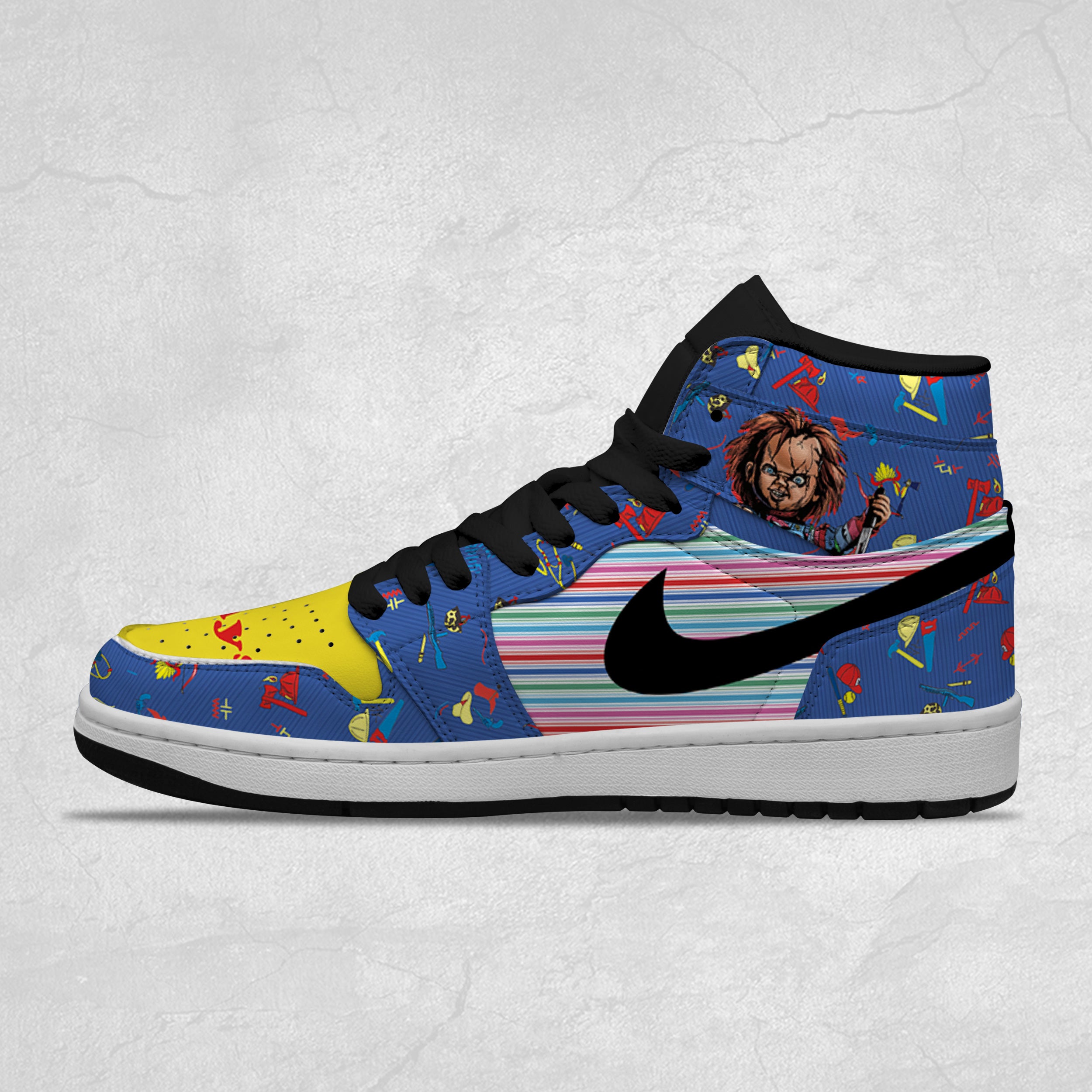 Chucky Halloween J1 High Top Shoes Version 6