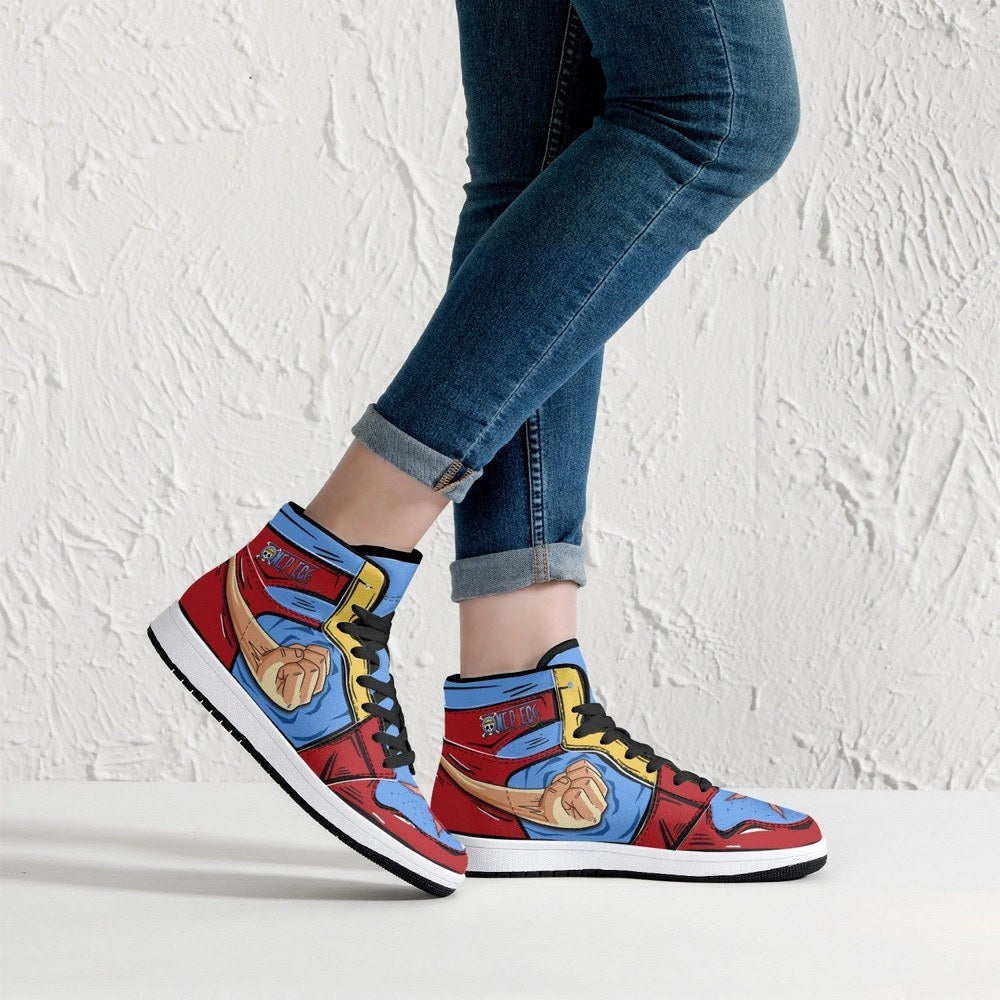 Monkey D. Luffy Fist One Piece JD1 High Top Shoes