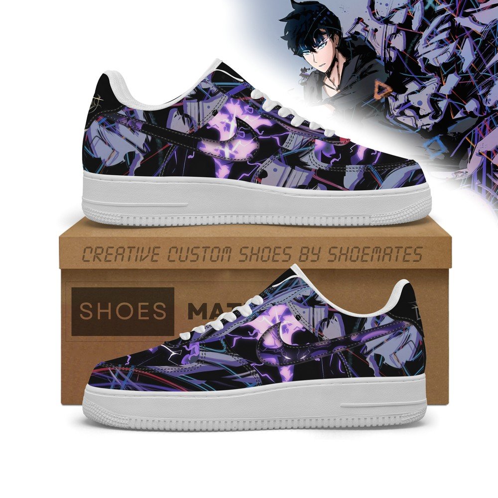 Sung Jinwoo Lvl Max Solo Leveling Low Top AF1 Shoes