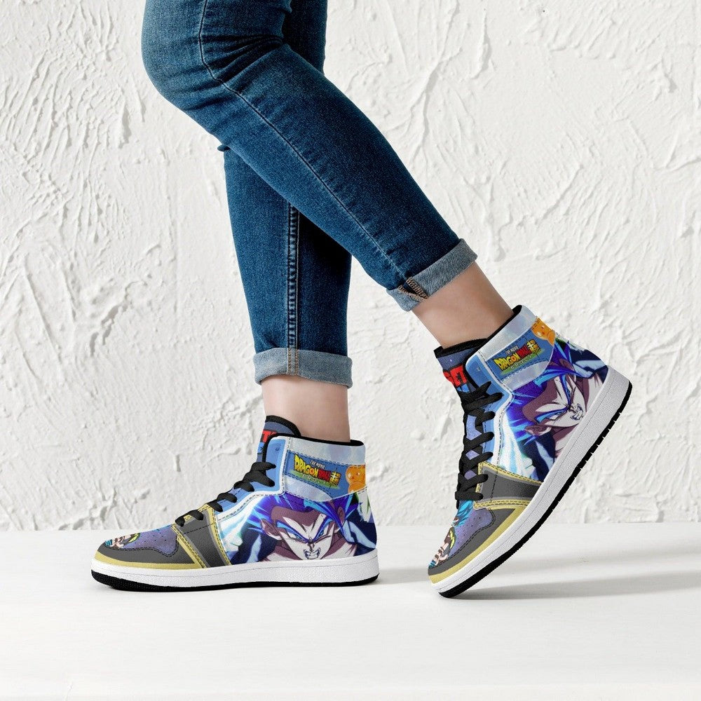 Super Saiyan Blue Gogeta Dragon Ball Super Broly JD1 High Top Shoes